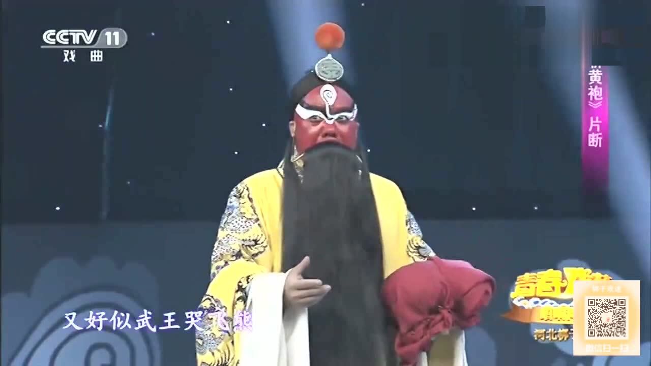 河北梆子斩黄袍选段倒叫为王哭几声表演李斌
