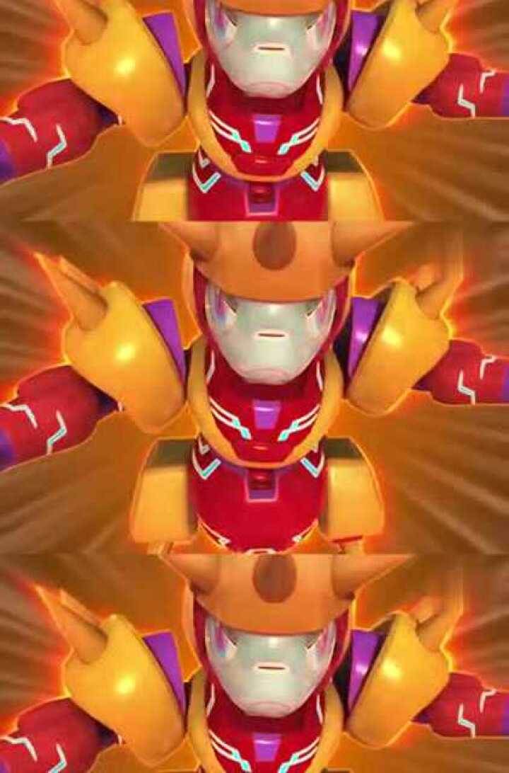 激战奇轮幻影油猫使用防御招数白钢让白川兽发出大招攻击