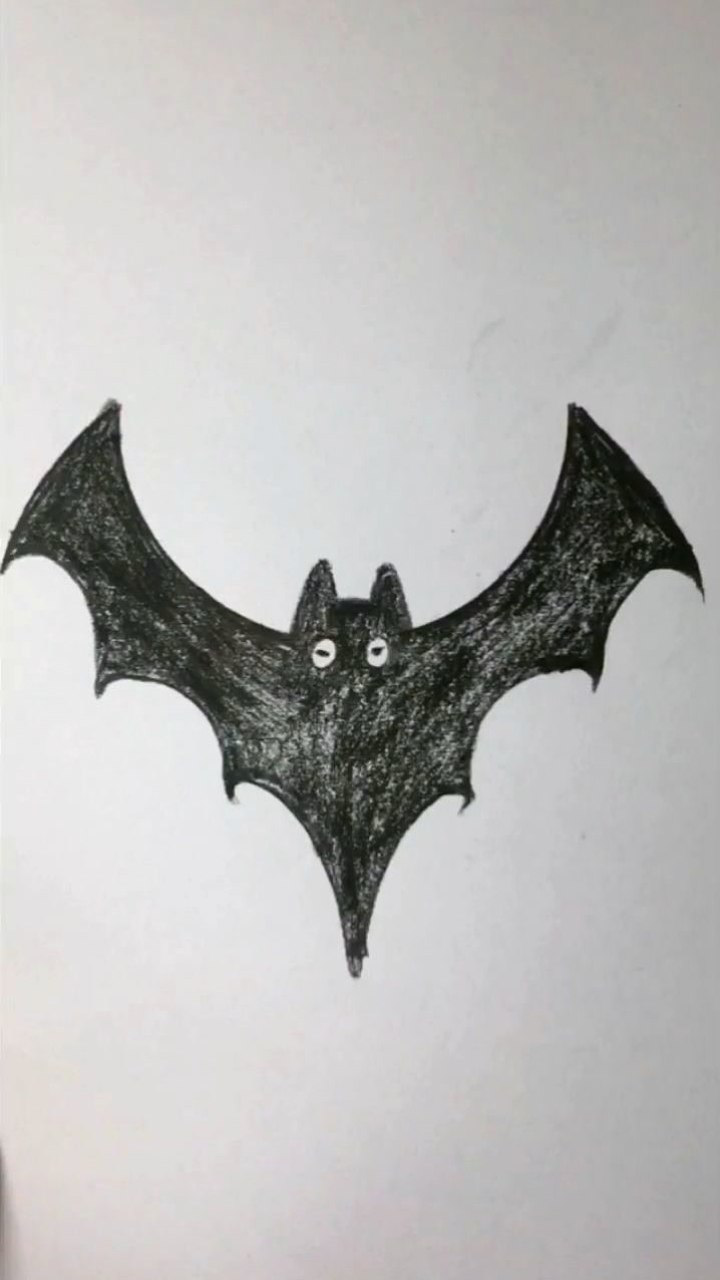 教大家如何画帅气的蝙蝠小朋友们多练习几遍也能学会