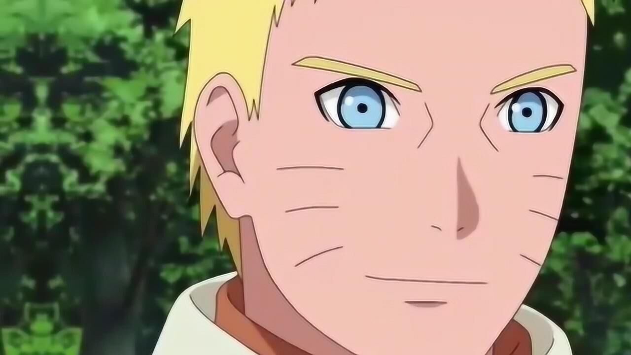 博人向鸣人展示楔印净眼模式邪神一般的力量