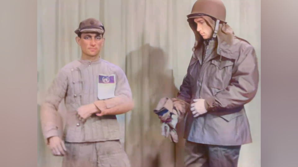 1951年朝鲜战争中美士兵冬季制服对比真实影像
