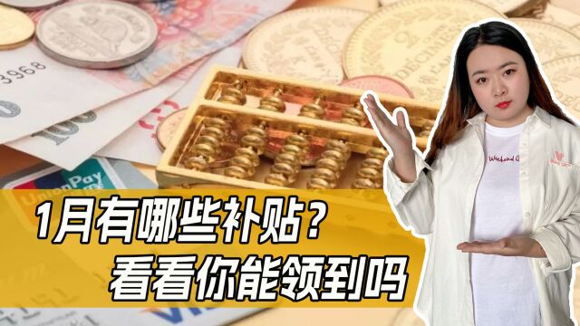 1月起,各类补贴开始发放,最多可领6000元,看看你能领到吗?