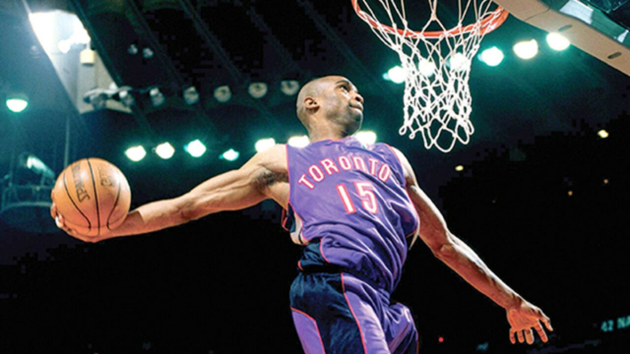 全明星扣篮大赛天花板!卡特一战封神,惊天三扣夺冠成篮坛永恒经典