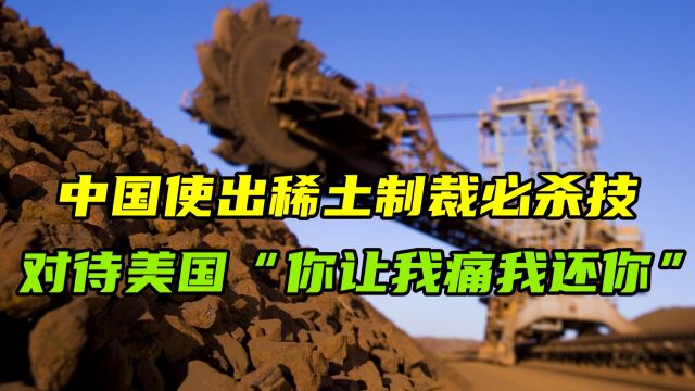 介文汲:中国使出稀土制裁必杀技,对待美国“你让我痛我还你”