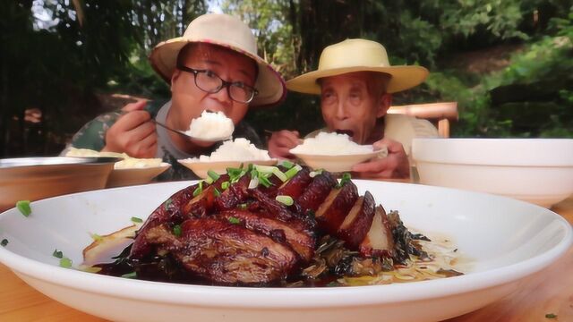 四川农村:分分钟教会你制作正宗“烧白”扣肉,皮香肉嫩入口即化