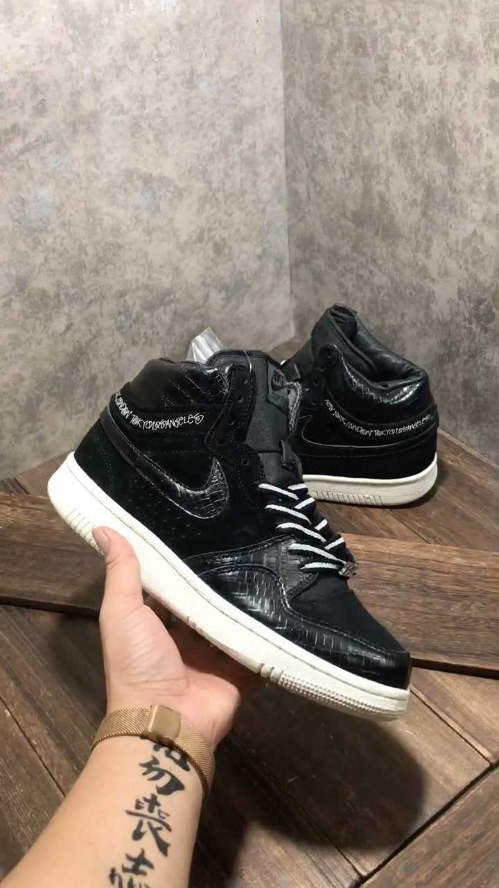 好看的黑色aj鞋