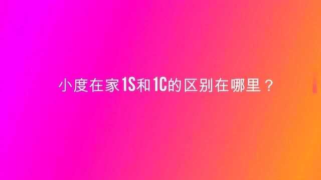 小度在家1s和1c的区别在哪里?