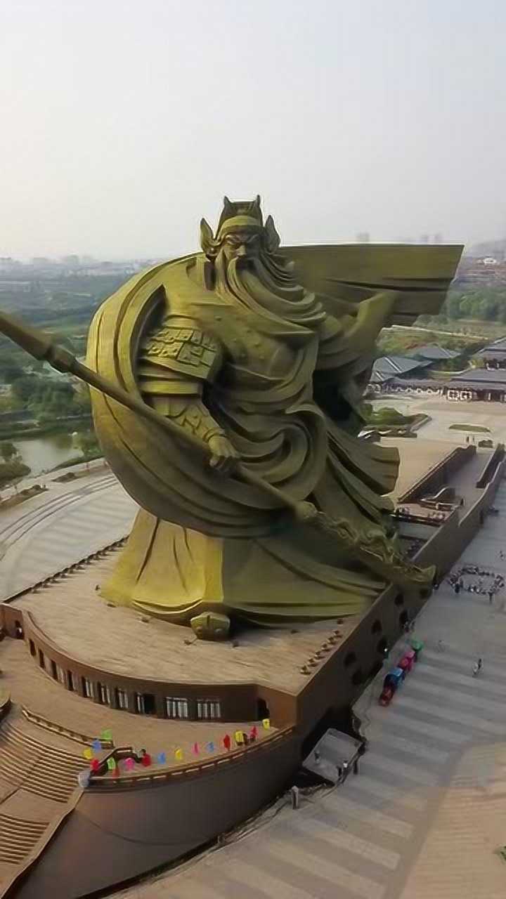 荆州巨型关公像图片