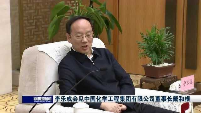 襄阳:李乐成会见中国化学工程集团有限公司董事长戴和根