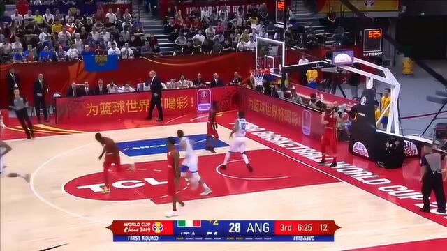 义大利ⷉtaly vs AngolaⷮŠ安哥拉2019.9.2集锦