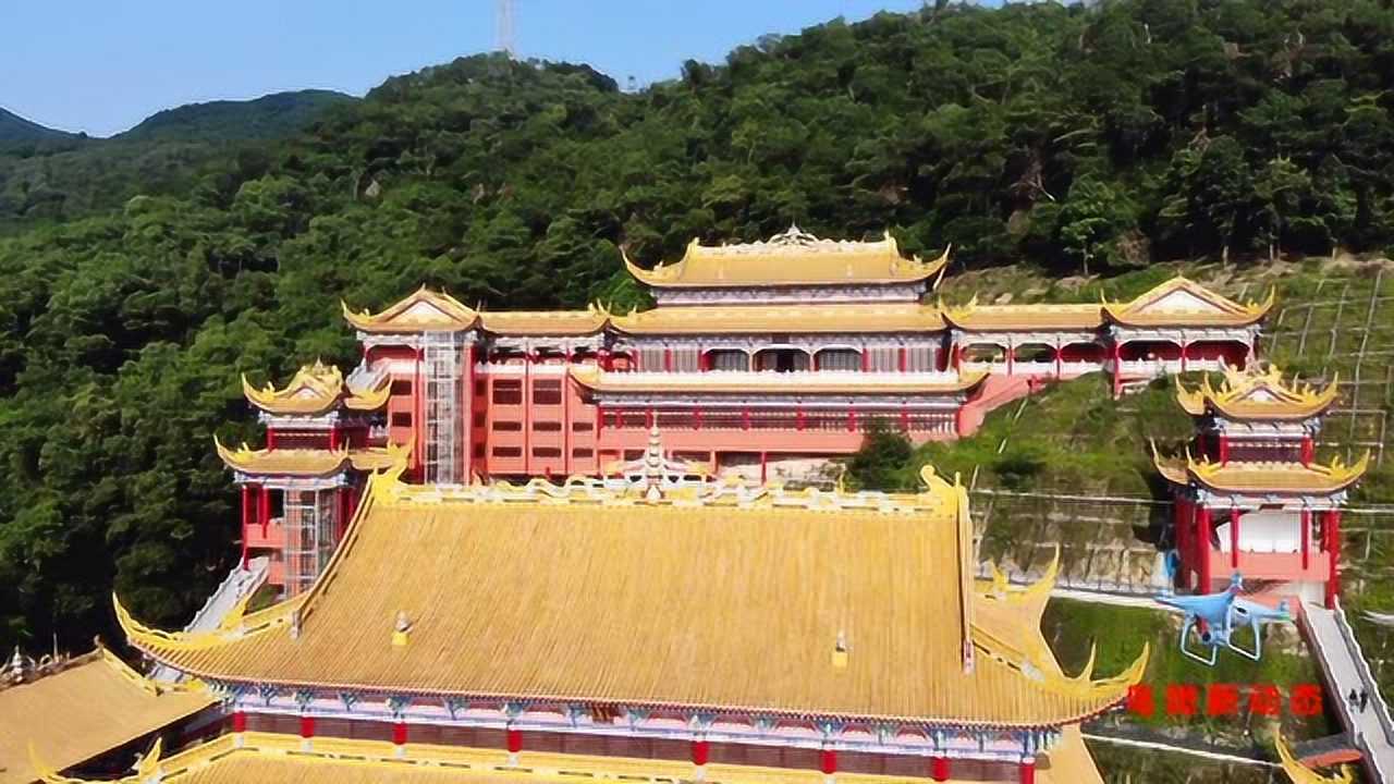 東莞大嶺山觀音寺,宏偉的建築群,號稱東莞最豪華的寺廟