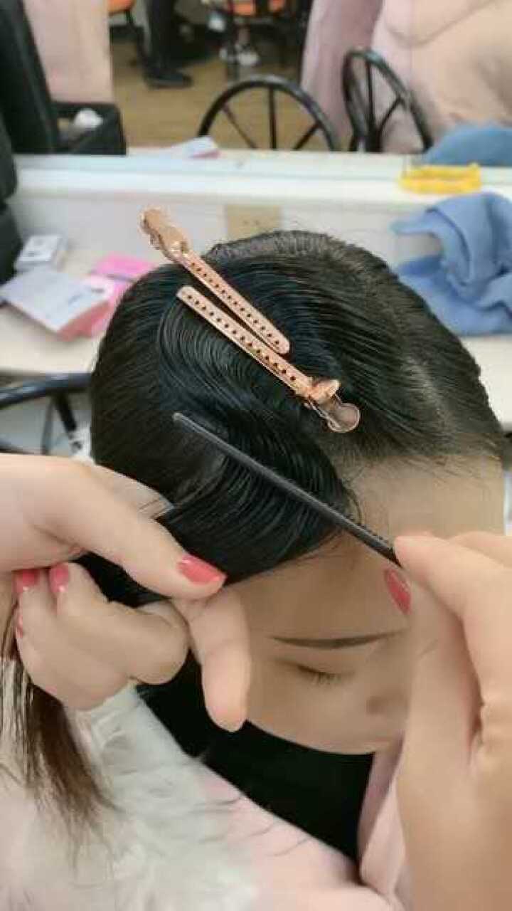 湿推波纹发型教程!