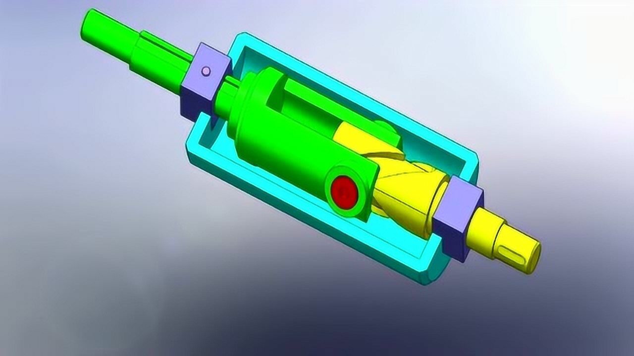 一種可以把旋轉運動轉化為直線運動的圓柱凸輪機構