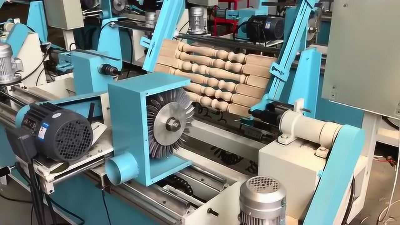 圆柱自动打磨机-柱行自动打磨机-车间视频