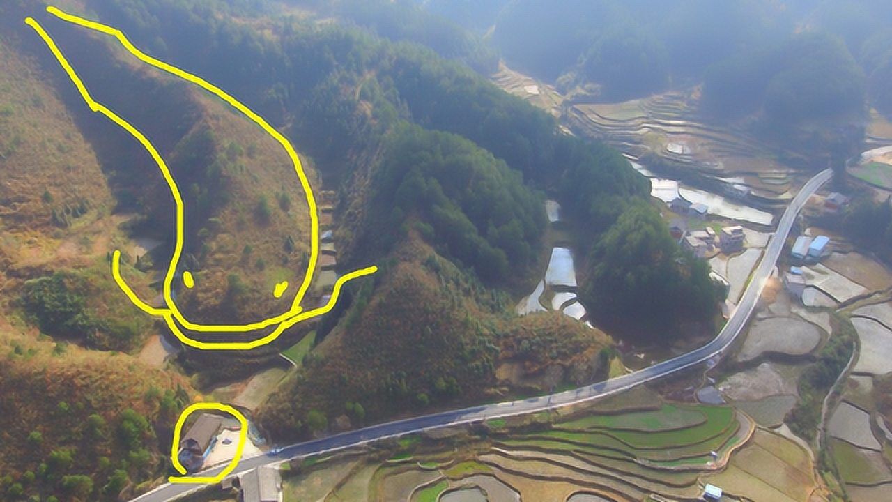 此地鲶鱼出水,定结大地,福贵双全风水宝地