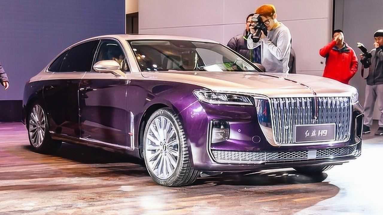 红旗h9惊艳亮相配125级自动驾驶dct400变速箱颜值超高