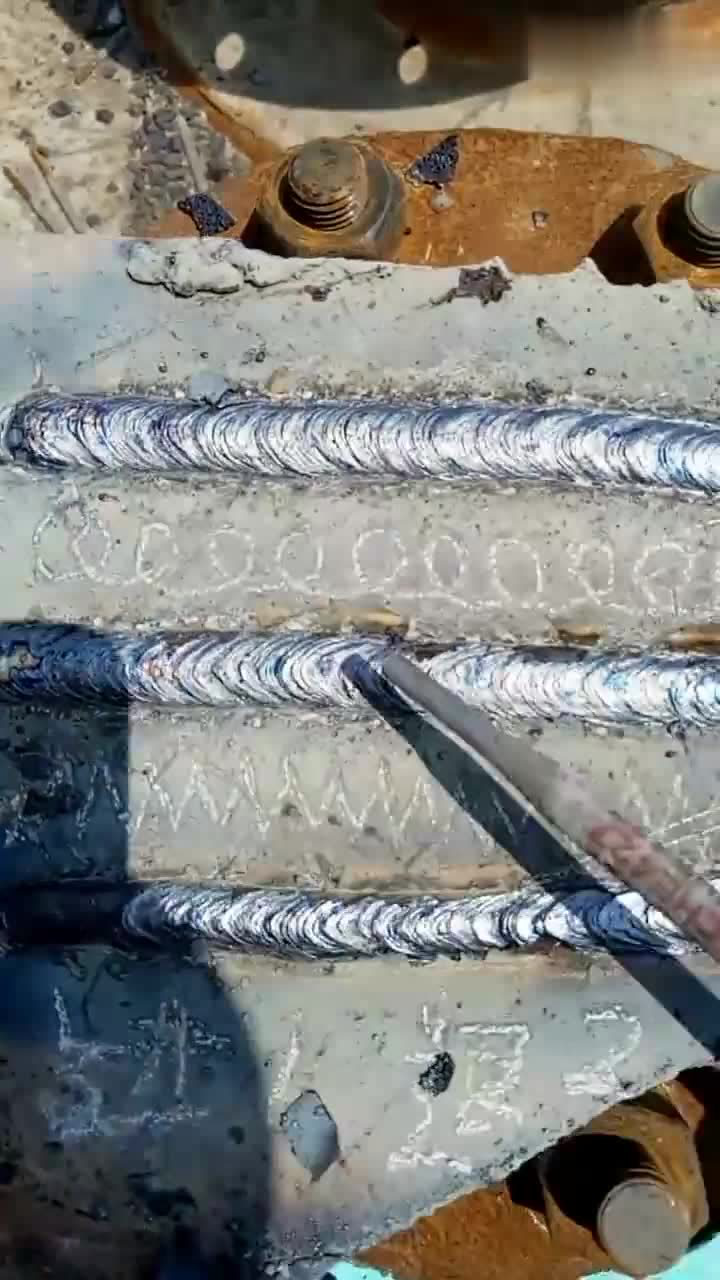 电焊最常用的三种电焊手法画圈锯齿形和进一退二的成品展示