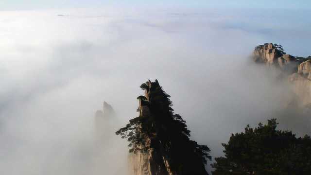 安徽自驾游黄山全程徒步第二天下山,迎客松到慈光阁,看奇峰怪石