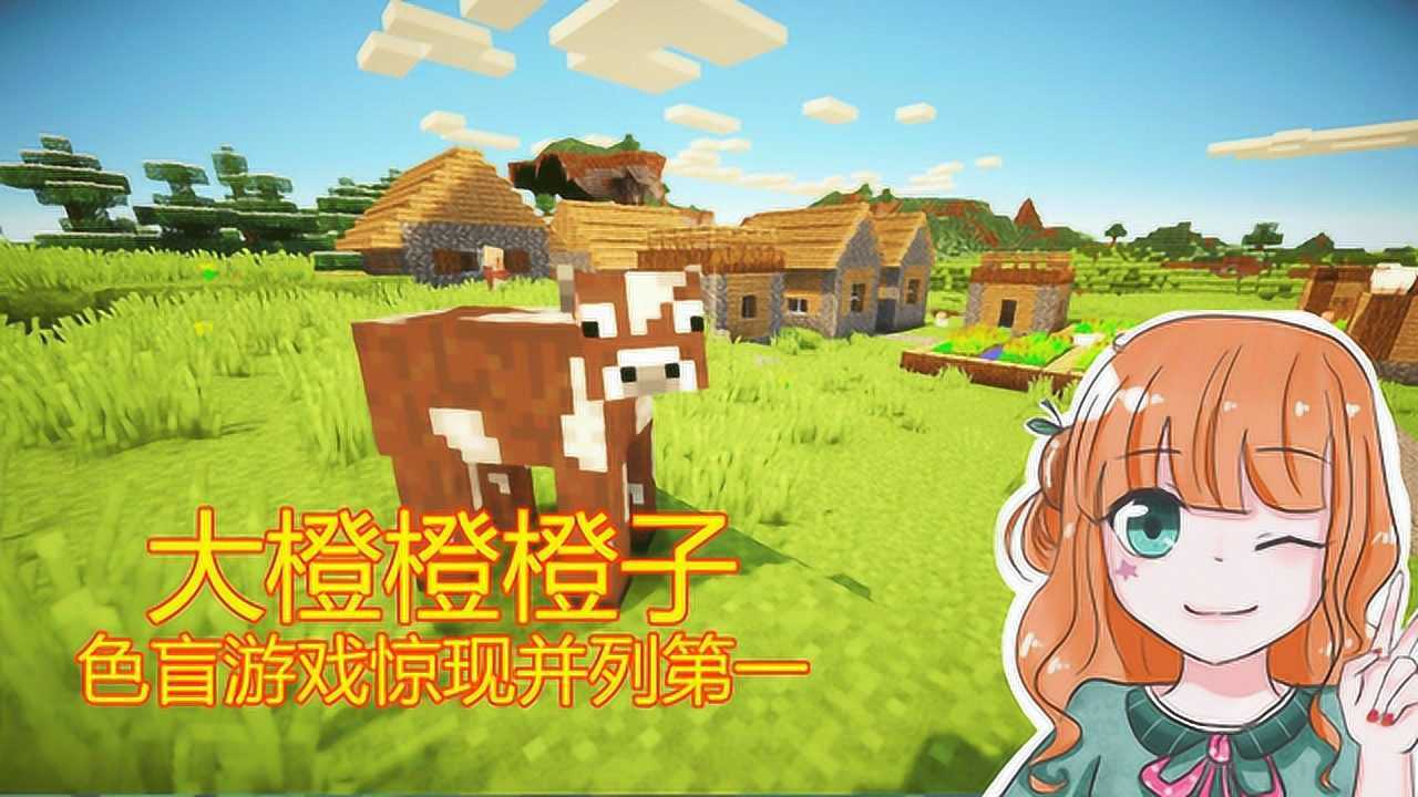 我的世界:大橙子玩色盲游戏,惊现并列第一