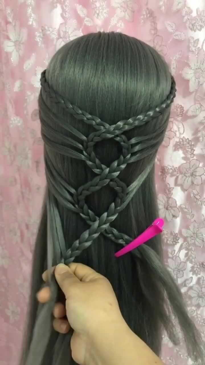 清纯公主头编发发型来示范