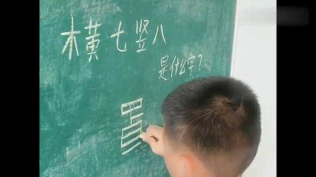 横七竖八是个什么字?小朋友的回答,真的绝了