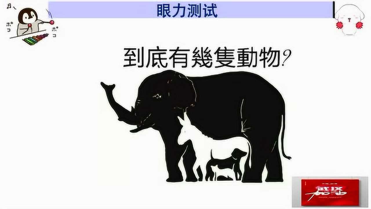 动动脑筋:考考你的眼力图中到底有几种动物猜猜