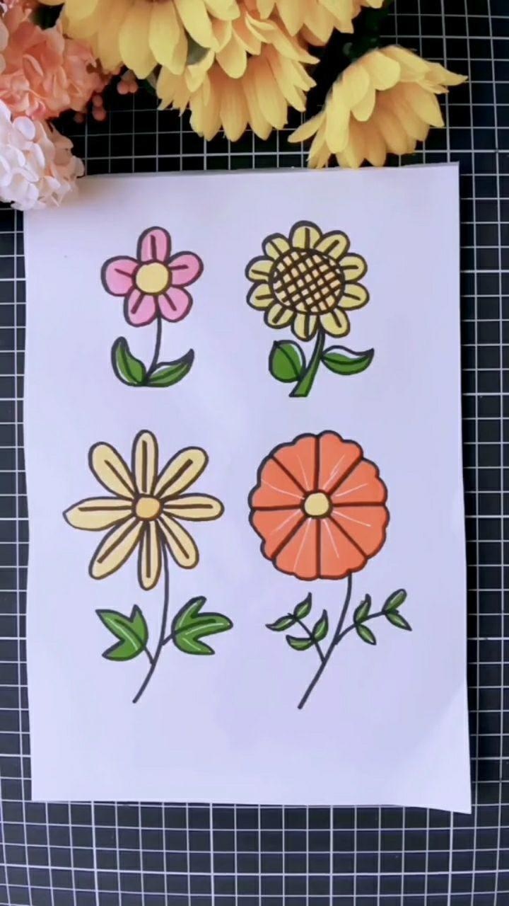 各种小花简笔画