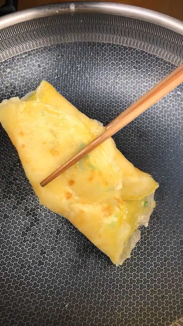 雞蛋餅這樣做,簡單易學又好吃_騰訊視頻