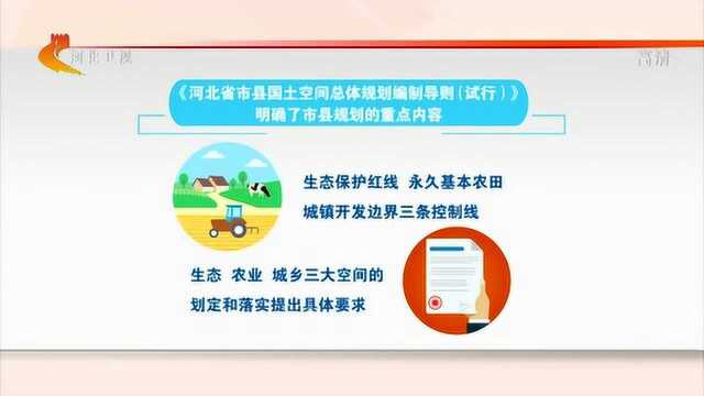 《河北省市县国土空间总体规划编制导则(试行)》印发