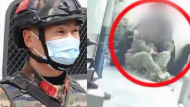 惊险4小时!实拍:安徽一男子持刀入室纵火劫持人质 武警强攻救人