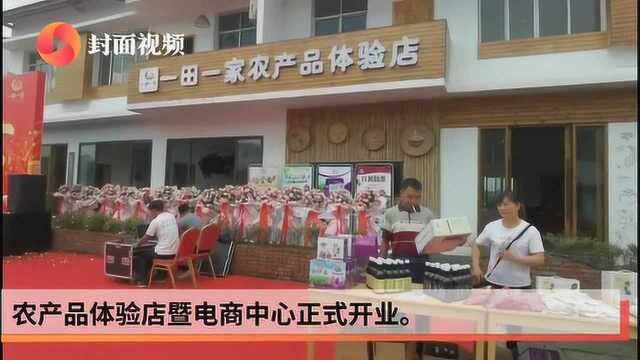 内江东兴区:“一田一家”农产品体验店暨电商中心开业 解决贫困户农产品销售难问题