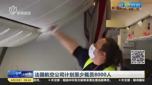 法国航空公司计划至少裁员8000人