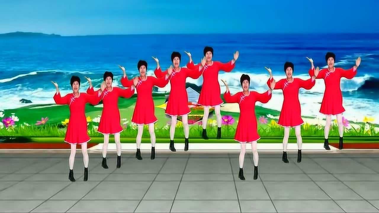 欢乐秀秀广场舞《我愿陪在你左右》变队形的简单大气民族舞