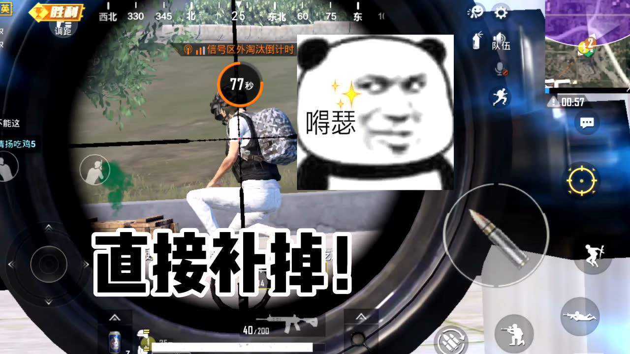 和平精英粤语吃鸡今天峰峰挑战一下全程用sks吃鸡