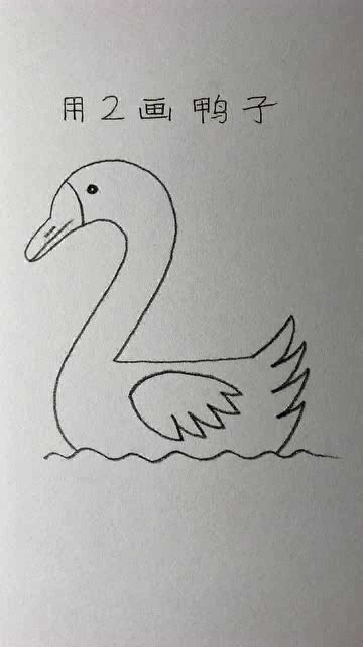 数字画动物法小鸭子