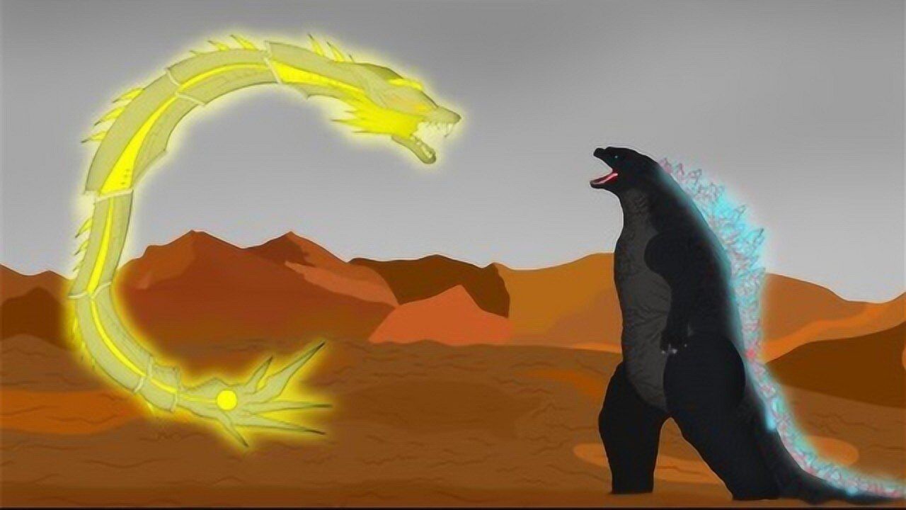 电子龙召唤雷电,狠劈哥斯拉,让哥斯拉觉醒真实力量!