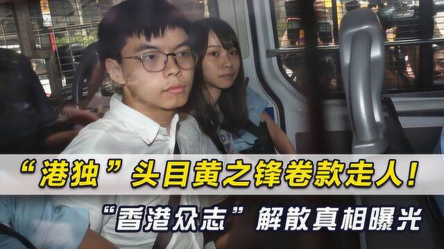 “港独”头目卷走千万港元走人,港媒大爆“香港众志”解散真相