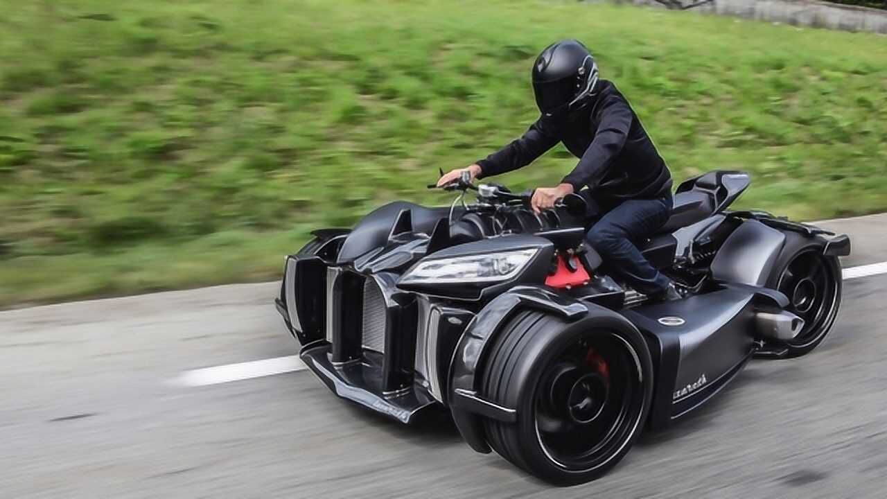 法国倒三轮wazuma,搭载玛莎拉蒂v8发动机,排量4700cc!