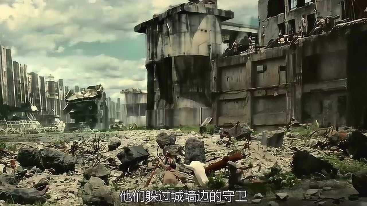 进击的巨人巨人摧毁了人类文明人们建起高墙生活在围墙里面