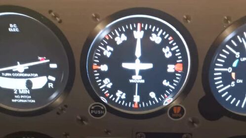 塞斯纳172仪表介绍航向表