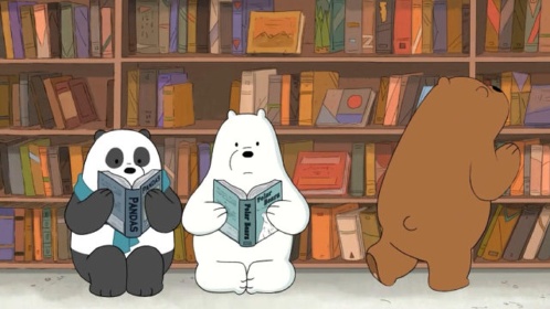 咱们裸熊:熊熊们也看书!熊猫白熊从书中了解自己!