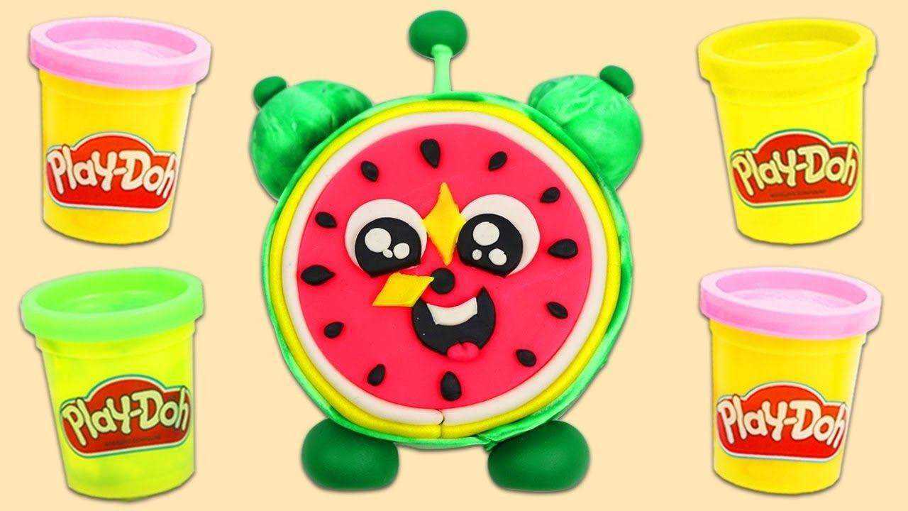 儿童动画雪花彩泥粘土diy手工制作玩具视频教程大全 闹钟