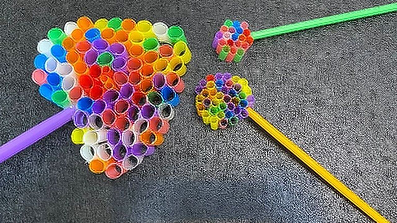 吸管制作吹泡泡机