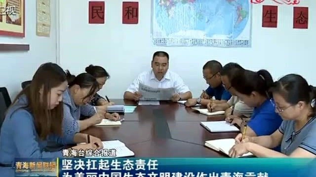 坚决扛起生态责任 为美丽中国生态文明建设作出青海贡献