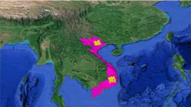 3d俯瞰越南,看这小蛮腰一样的地图,想不想在中间拦腰切断?