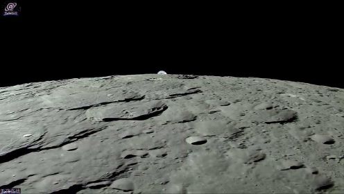 地出：从月球上看地球，地球从月球的地平线上升起