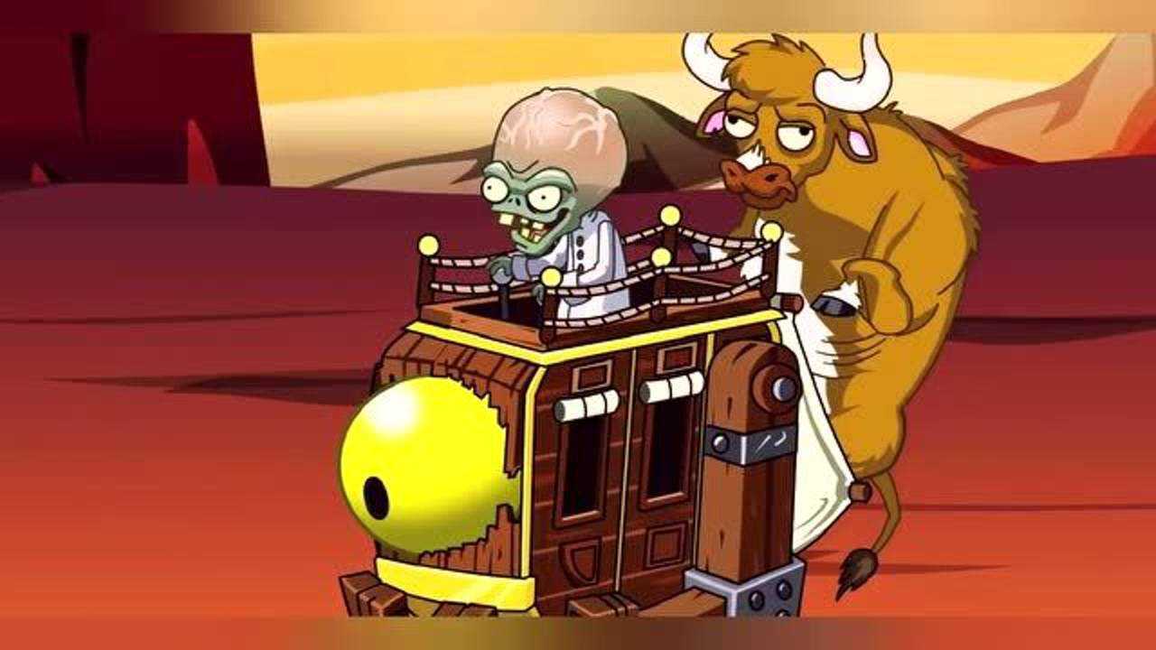 植物大战僵尸僵尸教授开着牛车来了