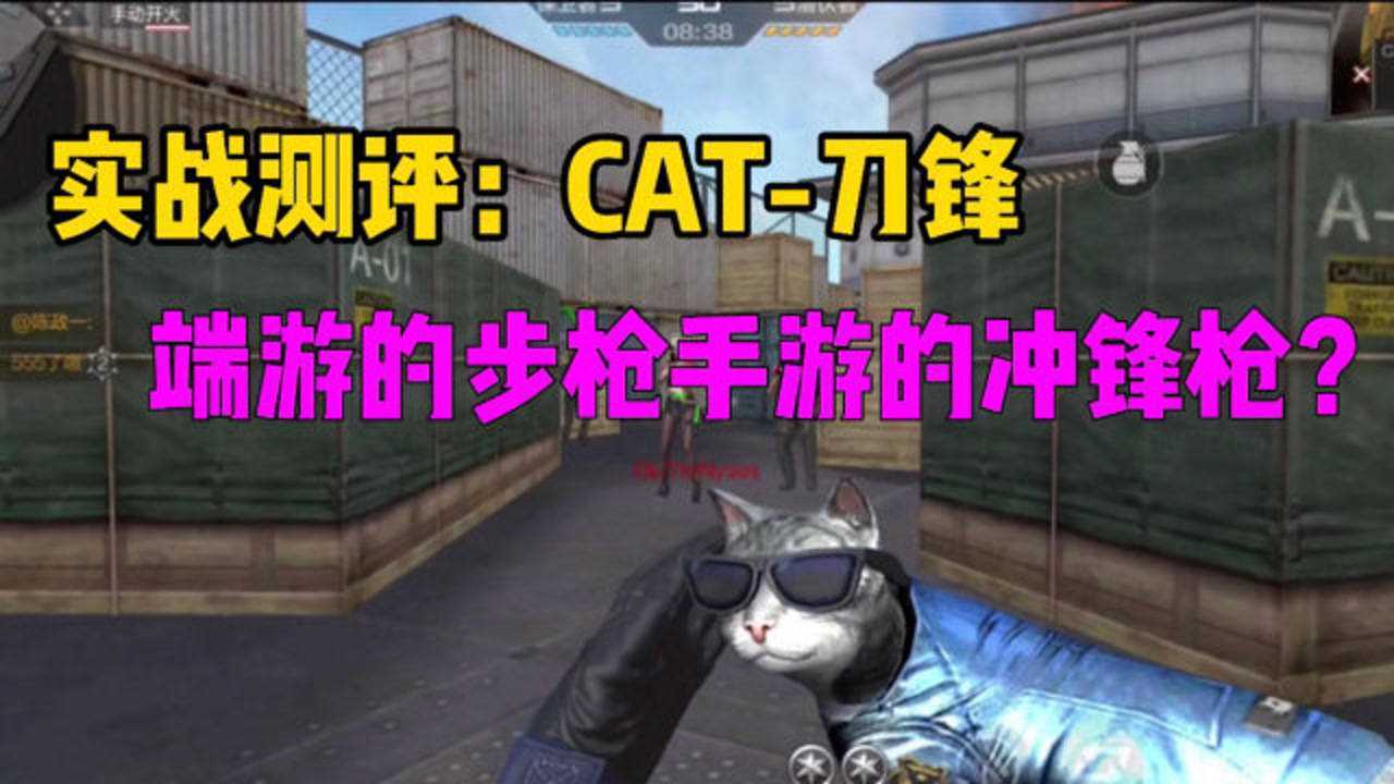 CF手游:CAT-刀锋实战评测,端游的步枪版本,到了手游却是冲锋枪?_高清1080P在线观看平台_腾讯视频