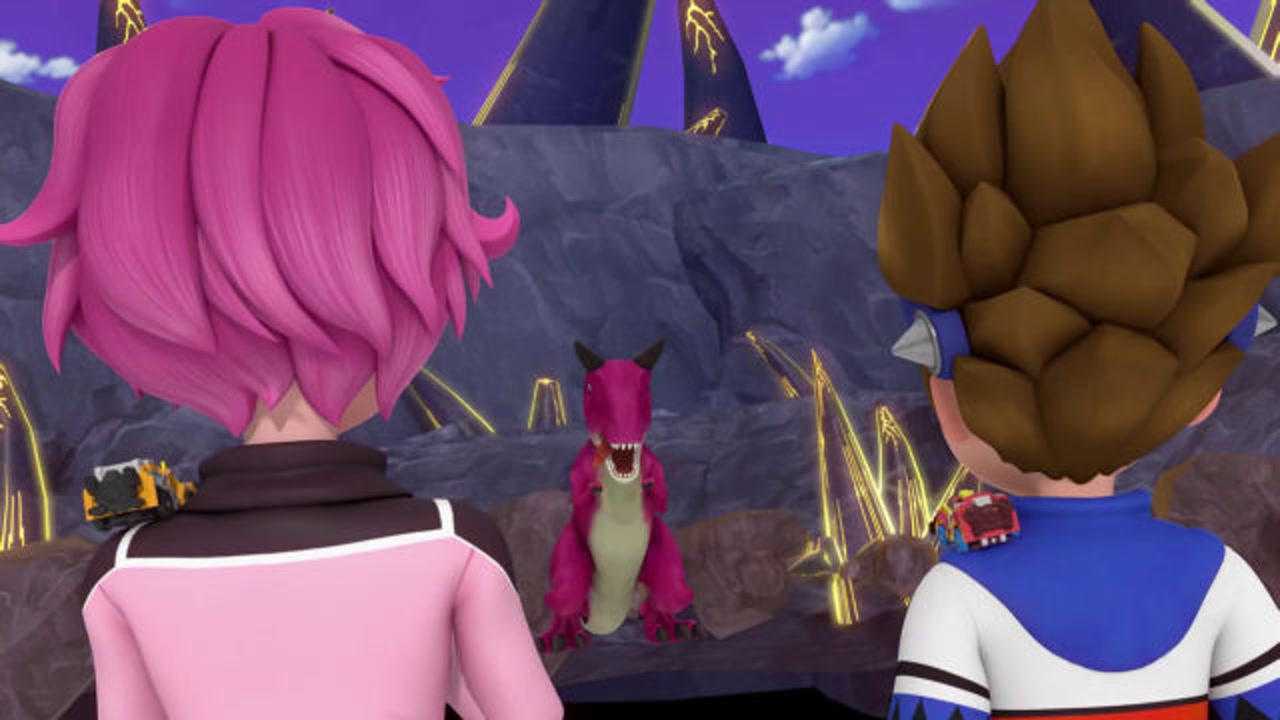 心奇爆龙战车食肉牛龙听到吃了它就没战斗力了它真贪吃呀