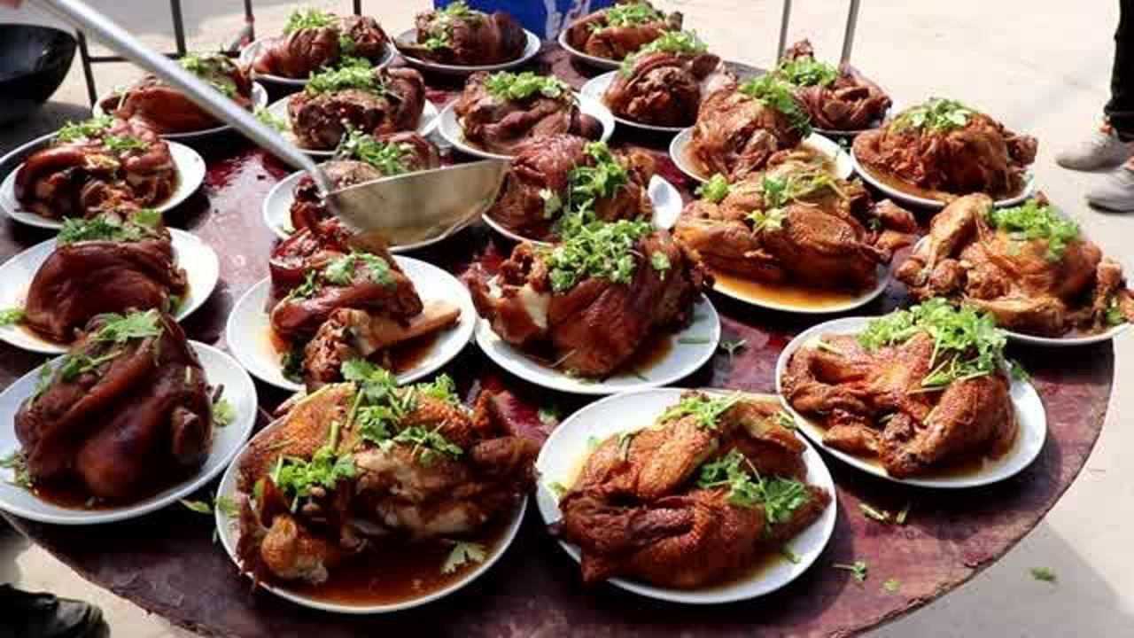 山东农村喜宴酒席,350元一桌13个菜,看看这菜值不值?